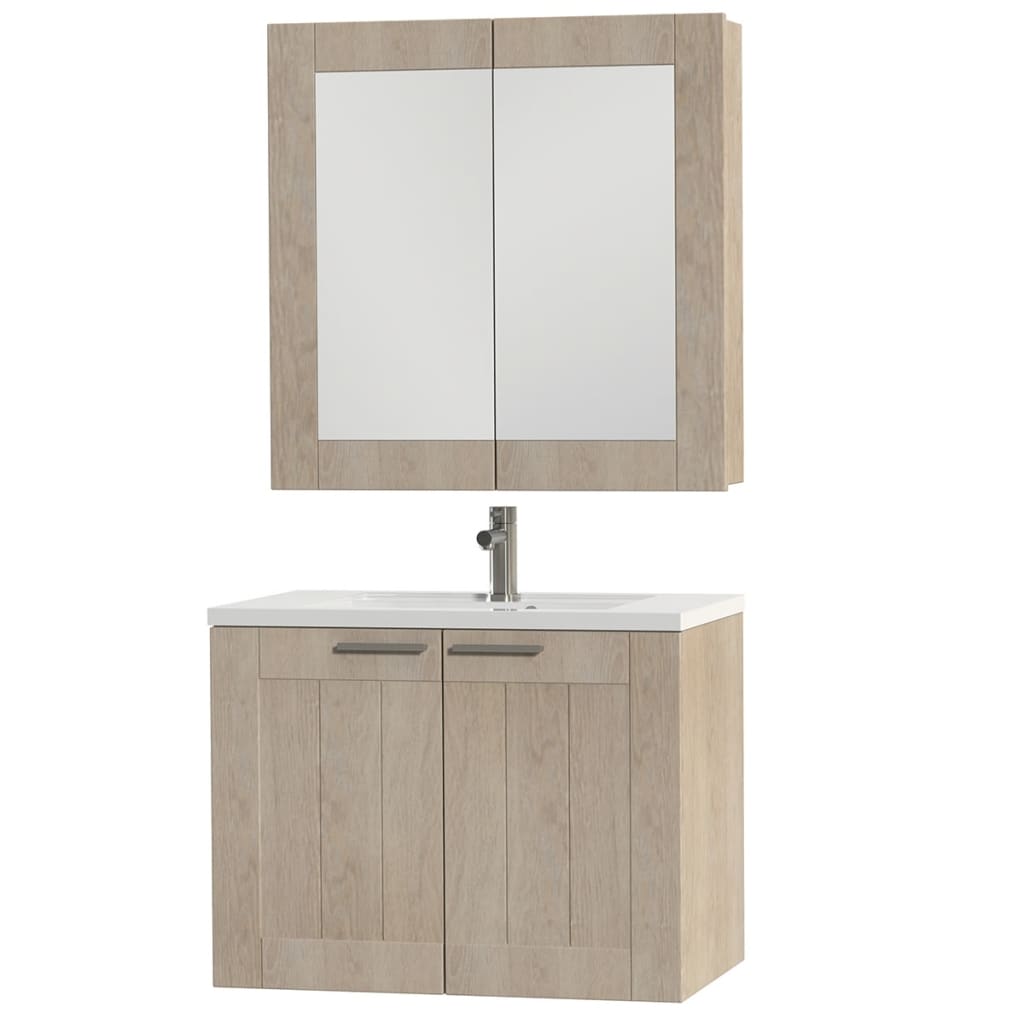 

Tiger Badkamer meubelset Frames 80 cm eikenhout wit 1646323750