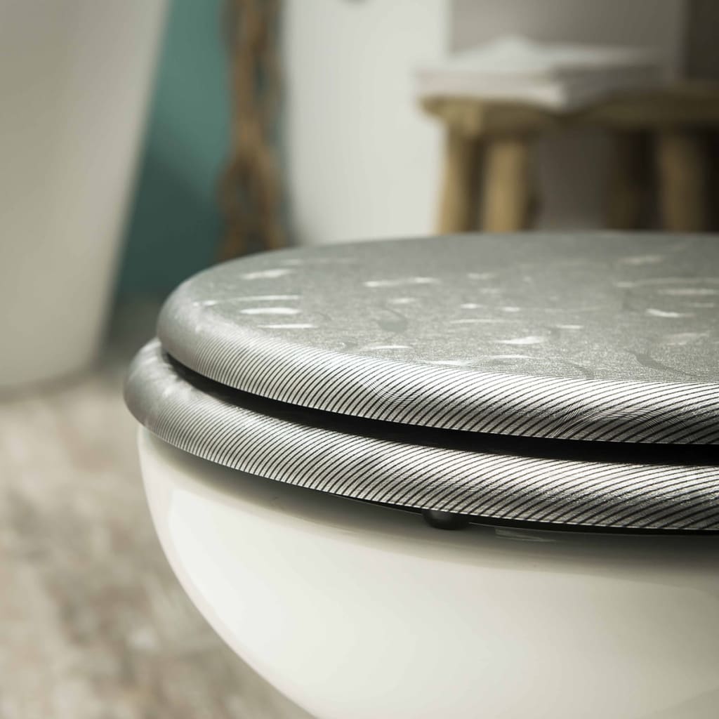 

Tiger Toiletbril Glitter MDF grijs 251361146
