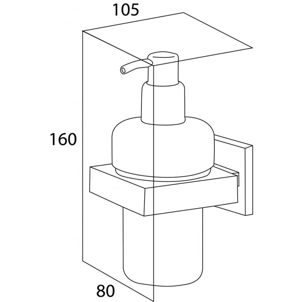 Dozator de săpun Items, argintiu, 283520946