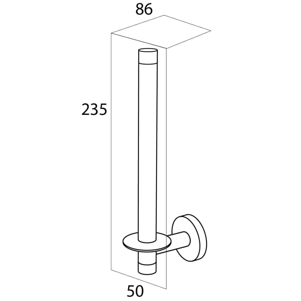 Suport pentru role de toaletă Boston, argintiu, 305430946