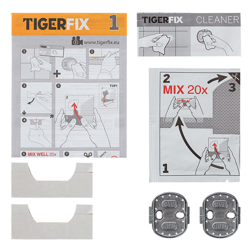 VidaXL - Tiger Bevestigingsmateriaal Fix Type 1 metaal 398730046