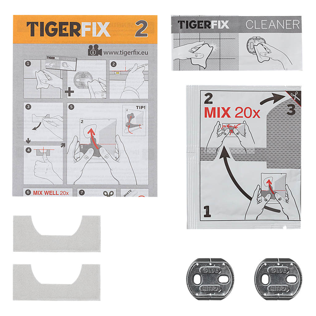 VidaXL - Tiger Bevestigingsmateriaal Fix Type 2 metaal 398830046