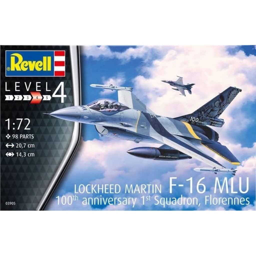 Revell modelbouwdoos F-16 MLU 20 cm schaal 1:72