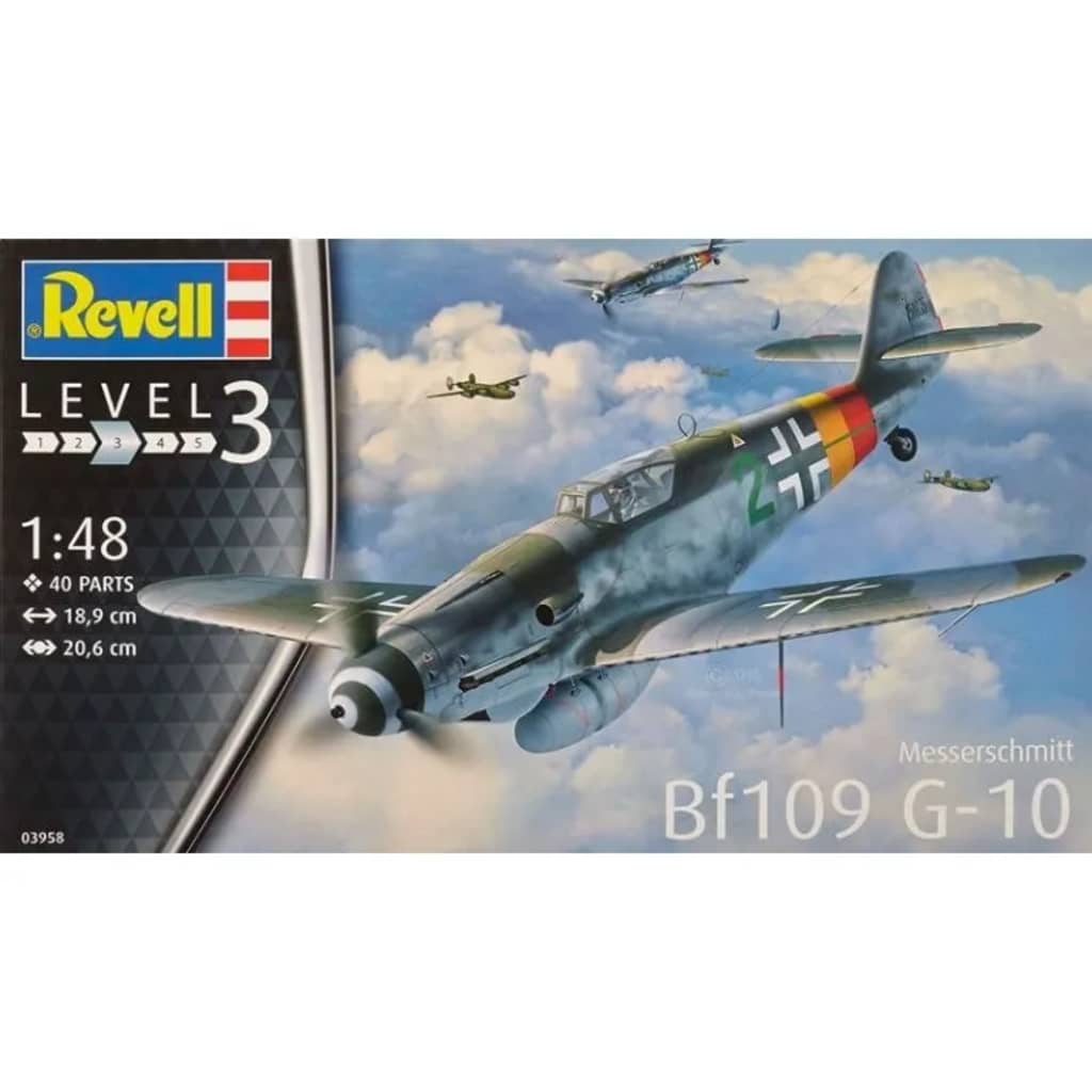 Revell modelbouwdoos Messerschmitt Bf109 19 cm schaal 1:48