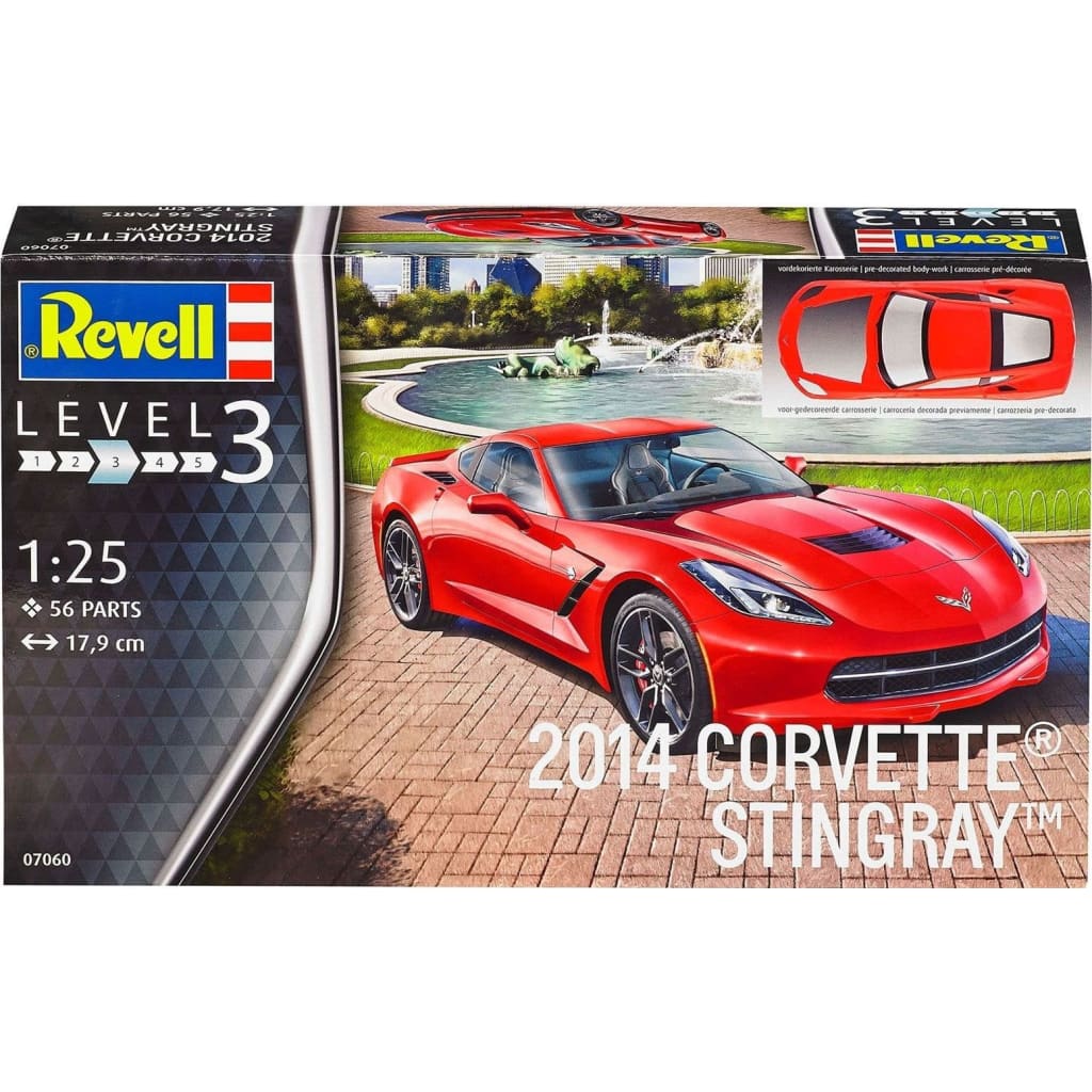 Revell modelbouwdoos Corvette Stingray 2014 schaal 1:25 179 mm