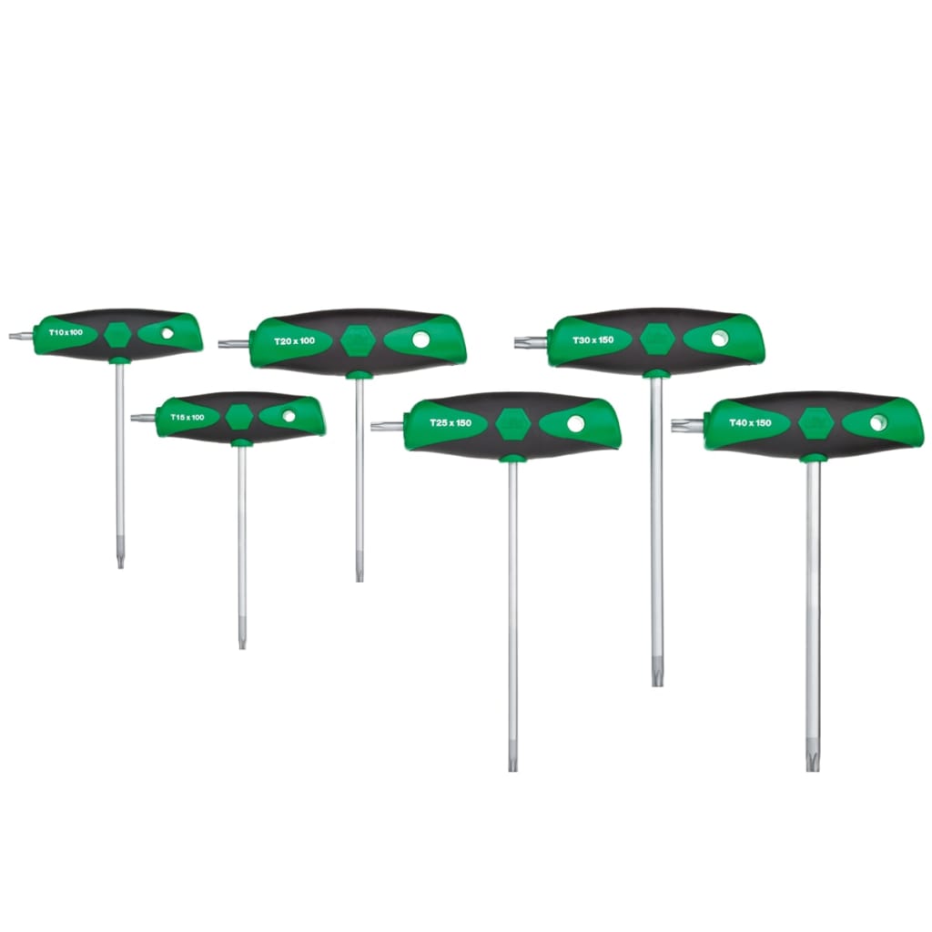 

Wiha ComfortGrip Stiftsleutel set met dwarsgreep groen 6-delig 26248