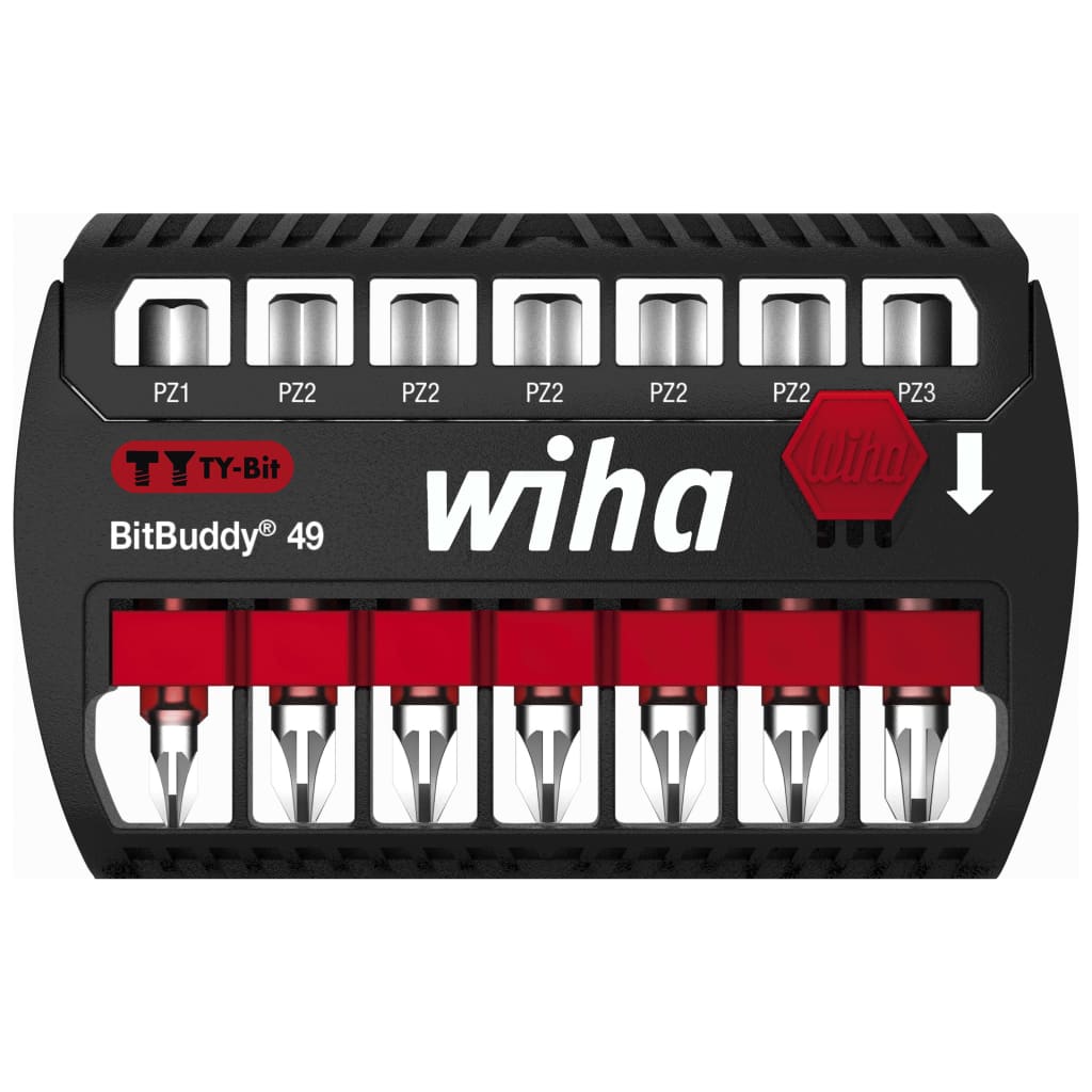 

Wiha 8-delige Bitset Ty Bitbuddy Pozidriv 49 mm