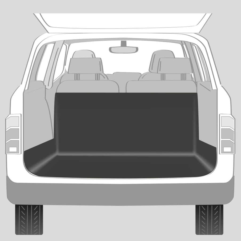 Couverture de coffre auto pour chiens 120x150 cm Noir Trixie