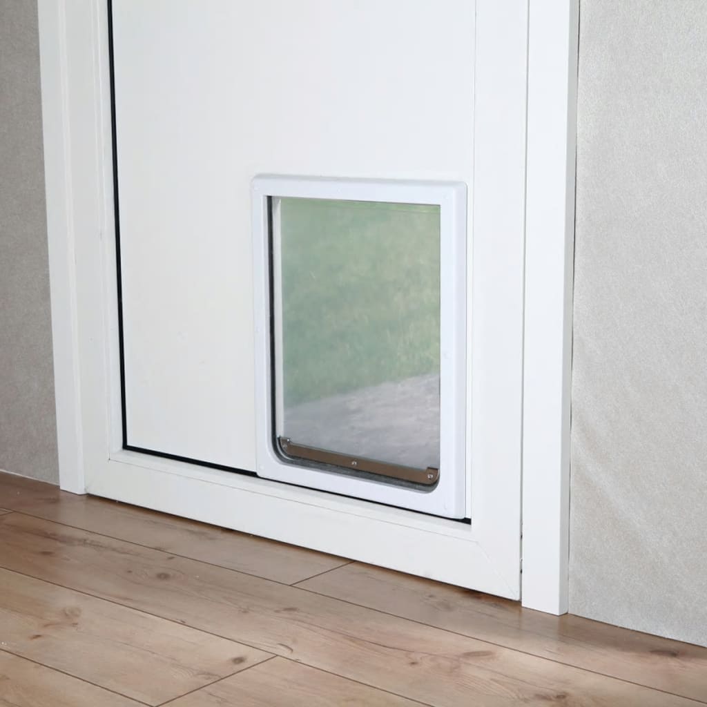 TRIXIE Ușă bidirecțională pentru câine, M-XL, 39 x 45 cm, alb 3879