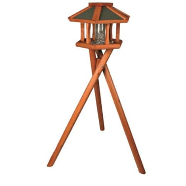 Natura Mangeoire Oiseaux Avec Pied ø 50 X 34 Cm140 M Brun