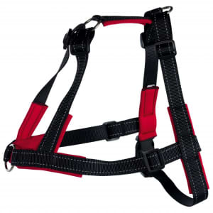 TRIXIE Hundegeschirr Lead'n'Walk Soft Größe S-M 47-70 cm Schwarz 13055