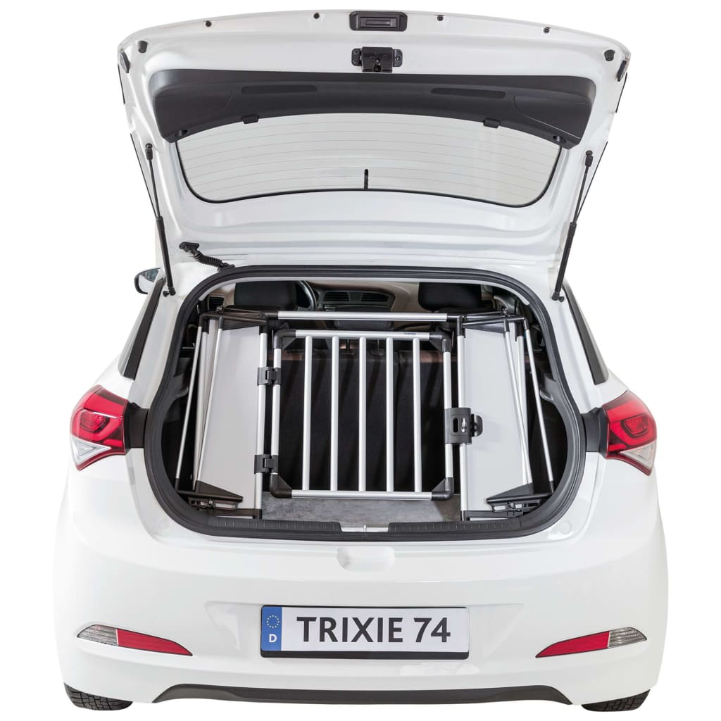 Afbeelding Trixie Autorek Universeel - Hondenautoaccessoire - 94-114×69 cm Zilver Zwart door Vidaxl.nl