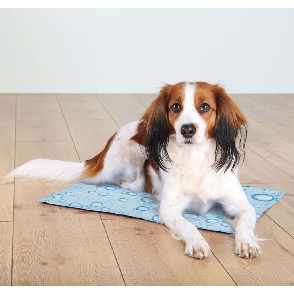 Afbeelding Trixie Cooling Mat - 65 x 50 cm - Druppel - Lichtblauw door Vidaxl.nl