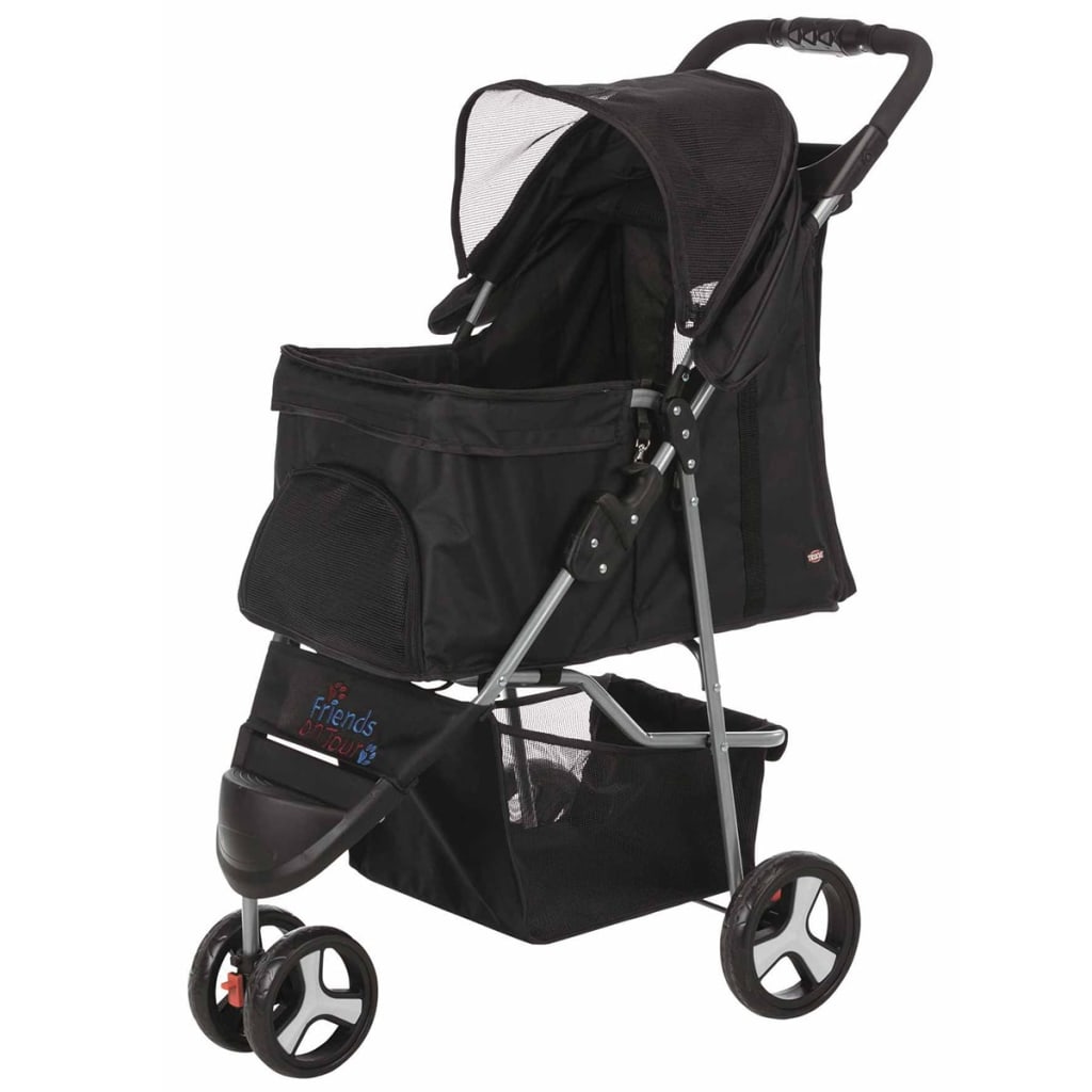 

TRIXIE Huisdieren wandelwagen inklapbaar zwart 28958