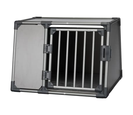 TRIXIE Cage de transport inclinée pour chiens L Alu graphite 39338