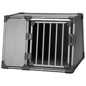 TRIXIE Hunde-Transportbox Gr&ouml;&szlig;e L Aluminium Graphitgrau 39338
