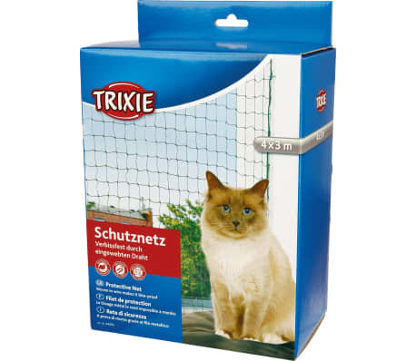 TRIXIE Veiligheidsnet voor katten versterkt 4x3 m