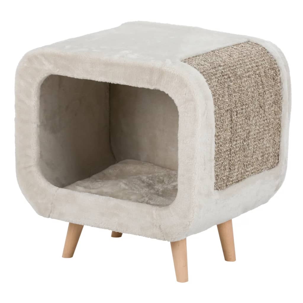 Trixie alicia relax huis lichtgrijs/grijs gemeleerd 48x48x38 cm