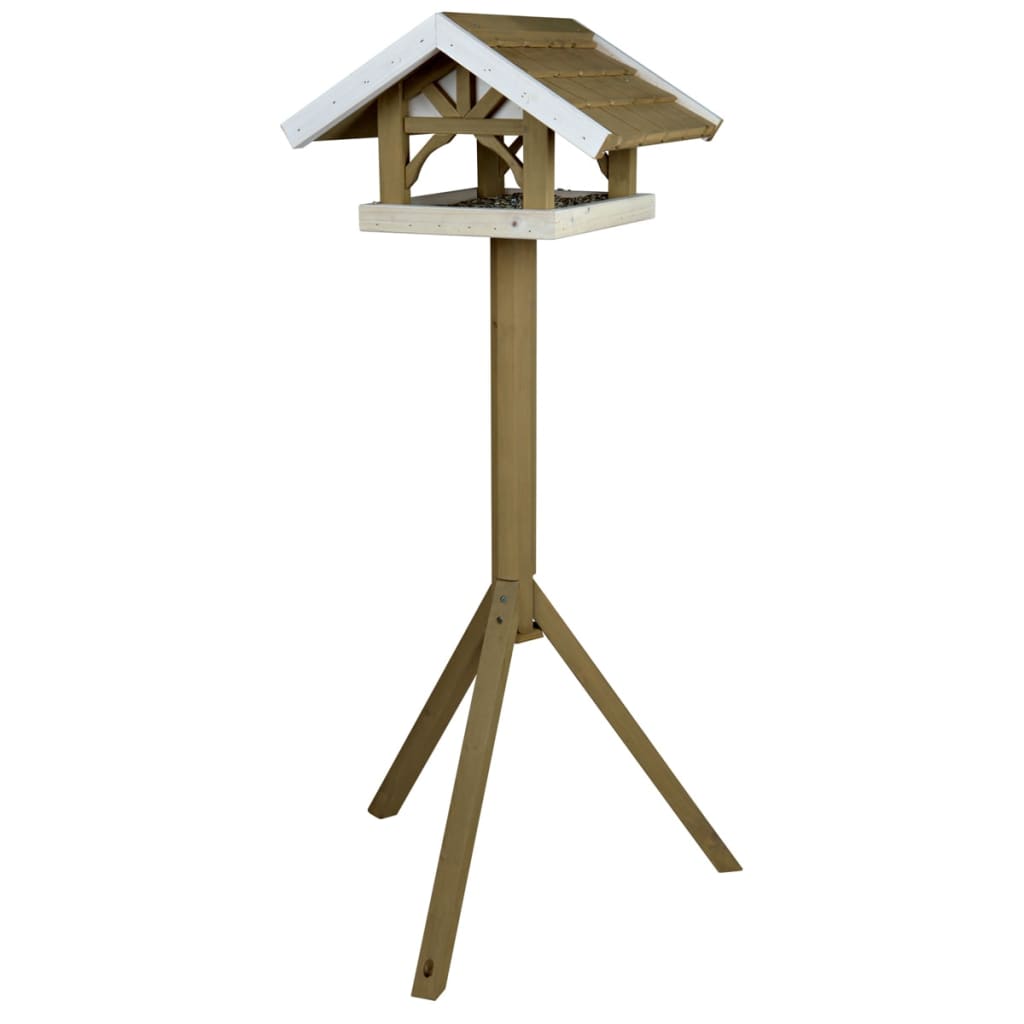 Afbeelding Trixie nature vogelhuis opstandaard grijs / wit 125x45x28 cm door Vidaxl.nl