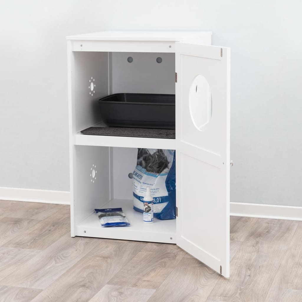 Afbeelding Trixie Kattenhuis Voor Kattenbak Xl - Kattenbakaccessoires - 53x90x58 cm Wit door Vidaxl.nl