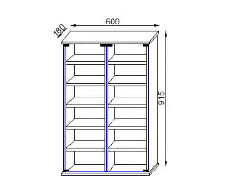 Cd Dvd Rack Cabinet Roma Glass Doors White Vidaxl Co Uk