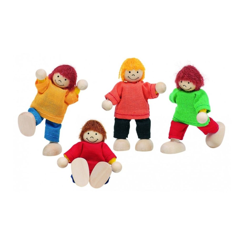 Goki Houten Buigpopjes Set Kinderen 6cm