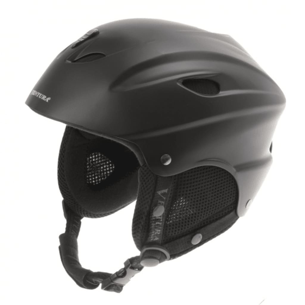 Afbeelding Ventura Skihelm Mat Zwart Maat 58/61 cm door Vidaxl.nl