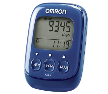 Omron Elektronischer Schrittzähler Walking Style IV Blau OMR-HJ-325-EB