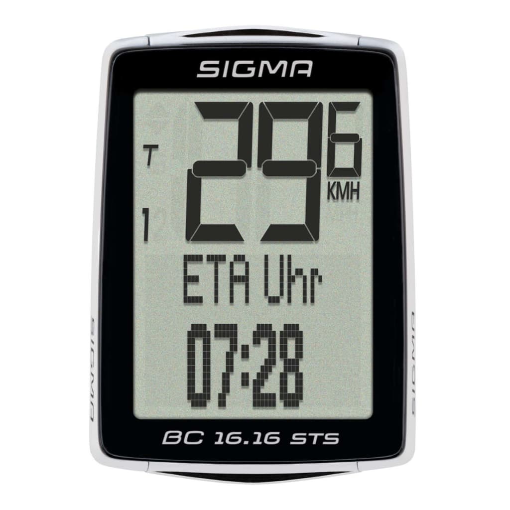 

Sigma Fietscomputer BC 16.16 STS CAD zwart 1618