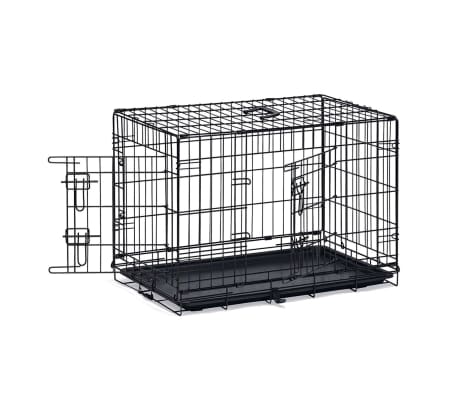 Karlie Cage avec 2 portes pour chien 77x47x54 cm Noir