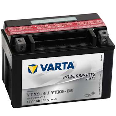Varta Bateria Powersports para motociclos AGM YTX9-4 / YTX9-BS[1/2]