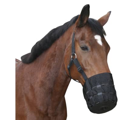 Covalliero Muselière pour cheval adulte Noir