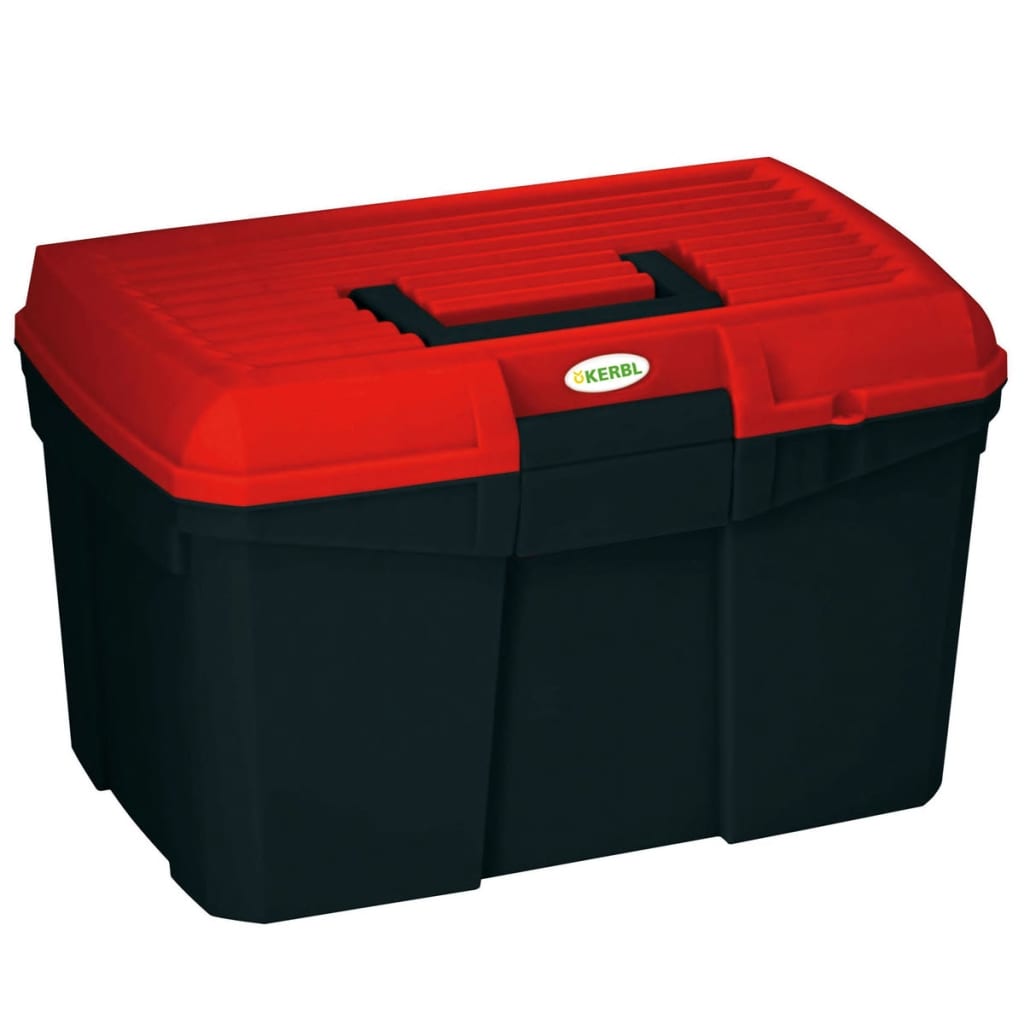 Kerbl Poetsbox Siena zwart en rood 321759