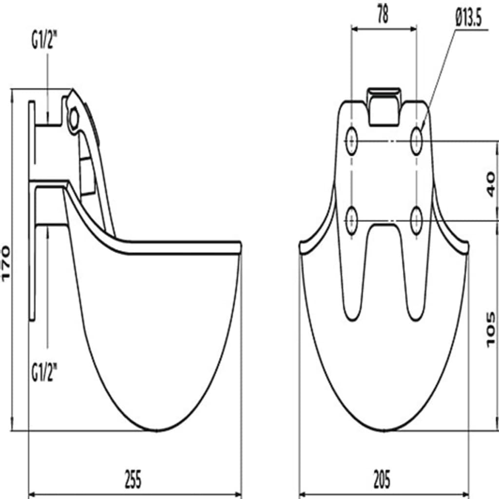 

Kerbl Waterbak G16 geëmailleerd gietijzer 221600