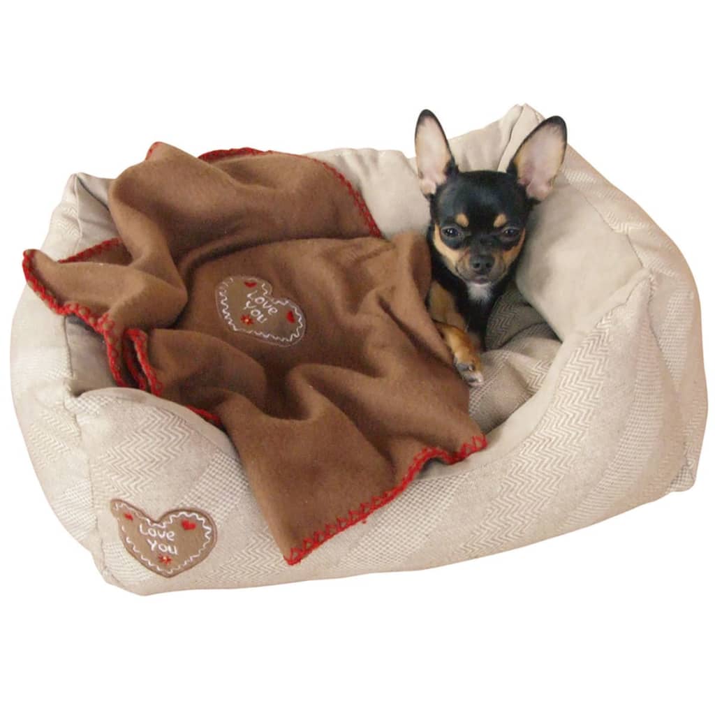 Kerbl Cama para perros Love You 47x37x11 cm beige 81231