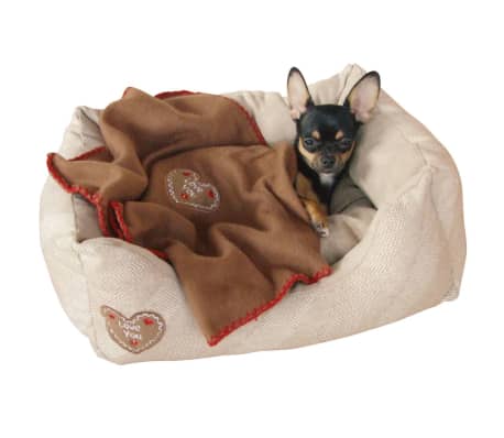 Kerbl Cama para perros Love You 47x37x11 cm beige 81231