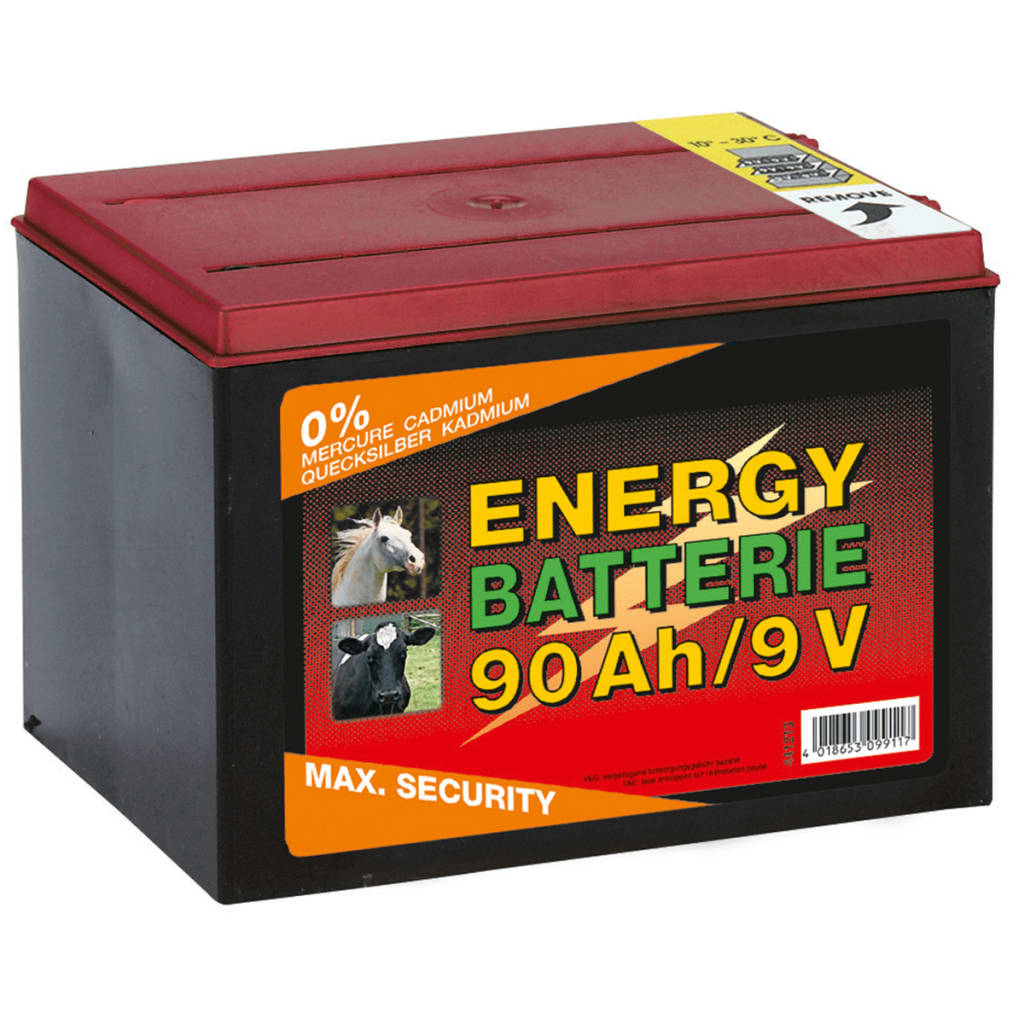 

Kerbl Zink-koolstof accu 9 V 90 Ah