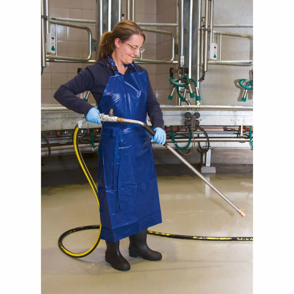 Kerbl Melk- en wasschort blauw synthetisch 125x100 cm 15151 afbeelding