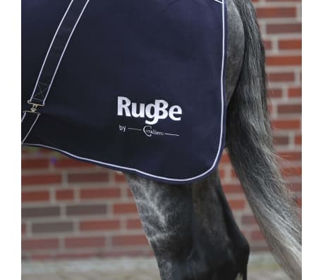 Covalliero Coperta in Pile per Cavalli RugBe Classic 145 cm Blu Marino