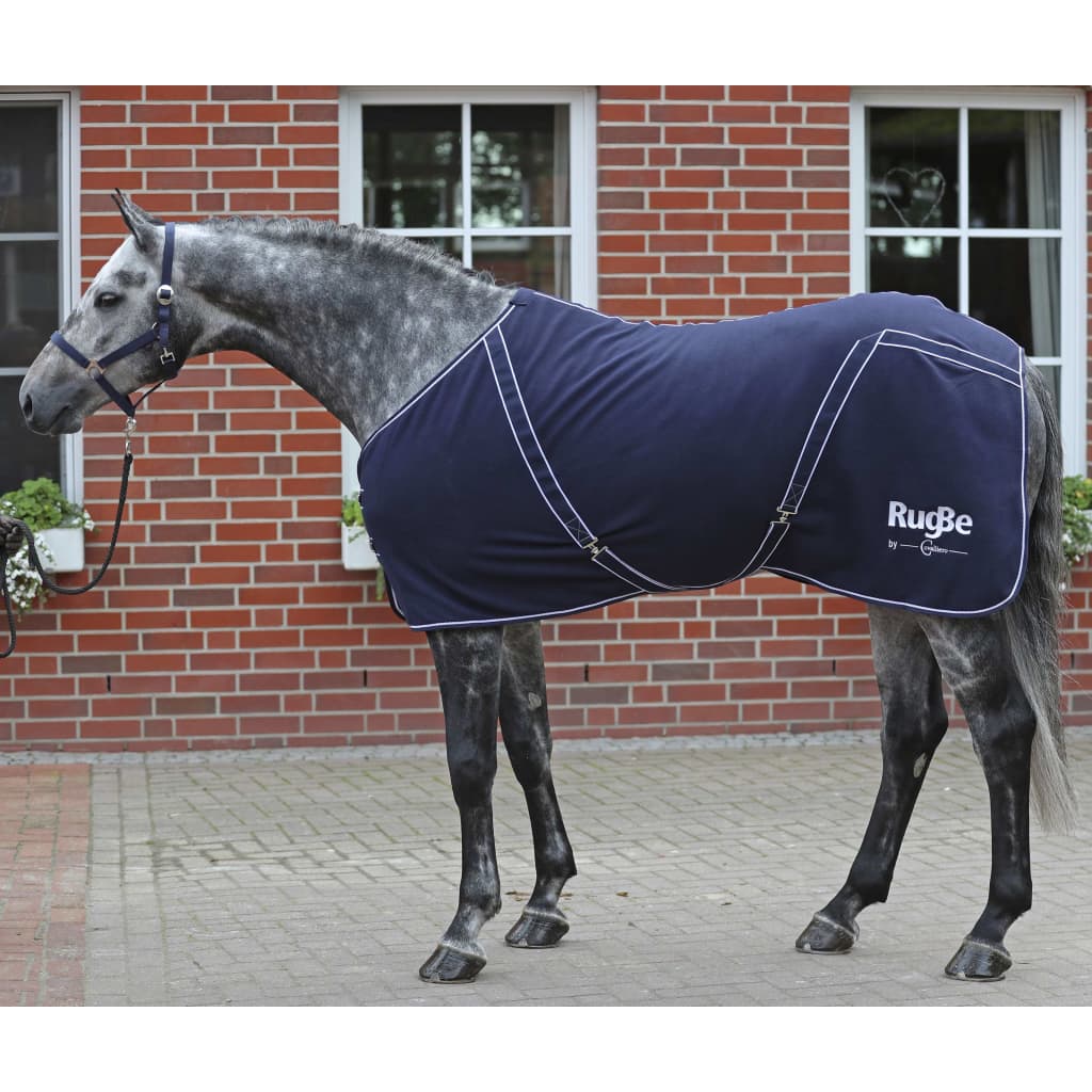 Covalliero Paardendeken RugBe Classic 145 cm fleece marineblauw