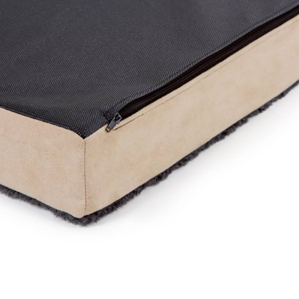 VidaXL - Kerbl Hondenmatras met traagschuim 115x75 cm beige en grijs 80328