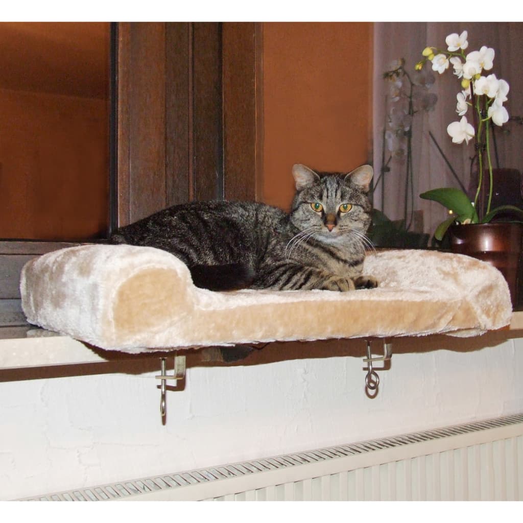 Lit De Rebord De Fenêtre Pour Chats Beige 36 X 56 Cm 82656 Kerbl 12 width=274