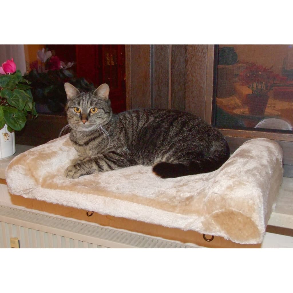 Lit De Rebord De Fenêtre Pour Chats Beige 36 X 56 Cm 82656 Kerbl 13 width=274
