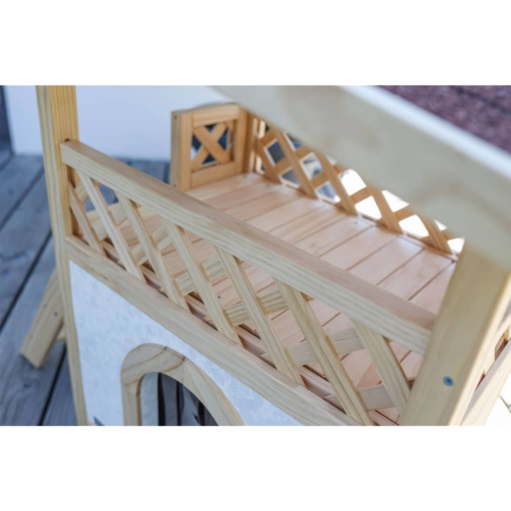 Casetta Per Gatti Tyrol Alpin 88x57x77 Cm Marrone Chiaro Kerbl 19 width=274