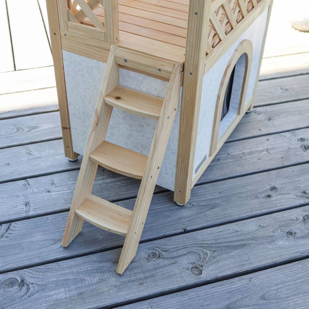 Casetta Per Gatti Tyrol Alpin 88x57x77 Cm Marrone Chiaro Kerbl 21 width=274