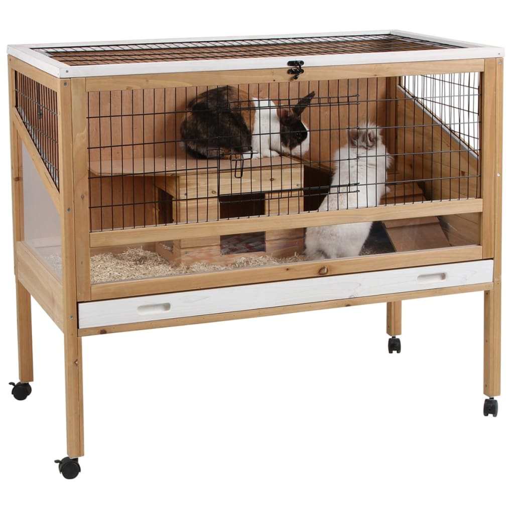 

Kerbl Hok voor kleine dieren Indoor Deluxe 115x60x92,5 cm hout 82725