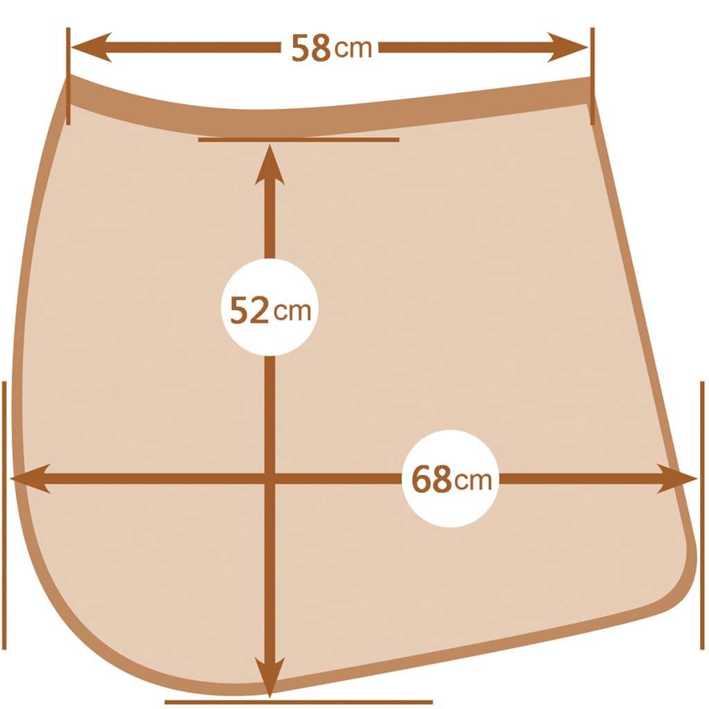 Tapis De Selle Polyvalent Laguna Rouge Complet 328642 Kerbl 8 width=274