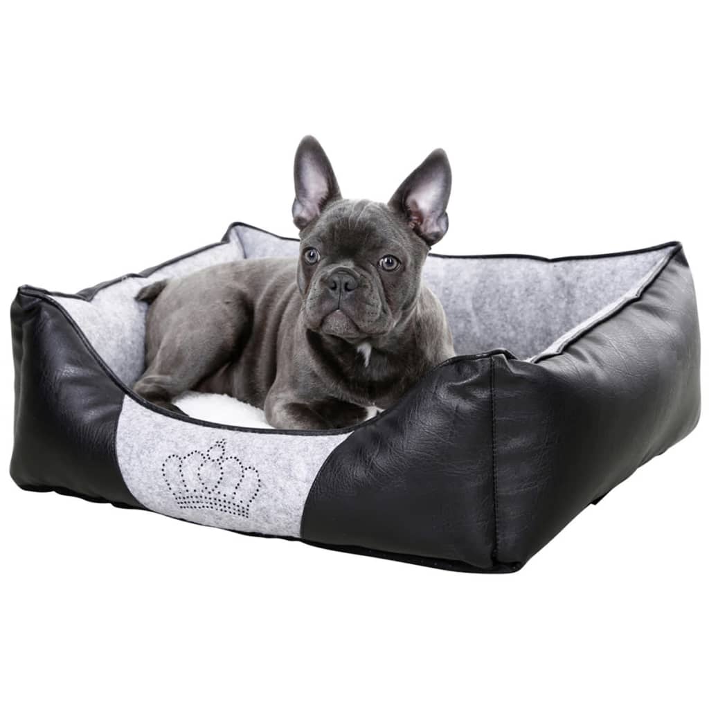 Kerbl Hundebett Chiara 42 x 32 cm Grau und Schwarz 80360