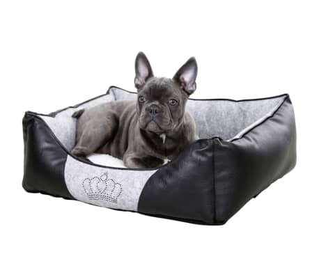 Kerbl Hundebett Chiara 55 x 45 cm Grau und Schwarz 80361