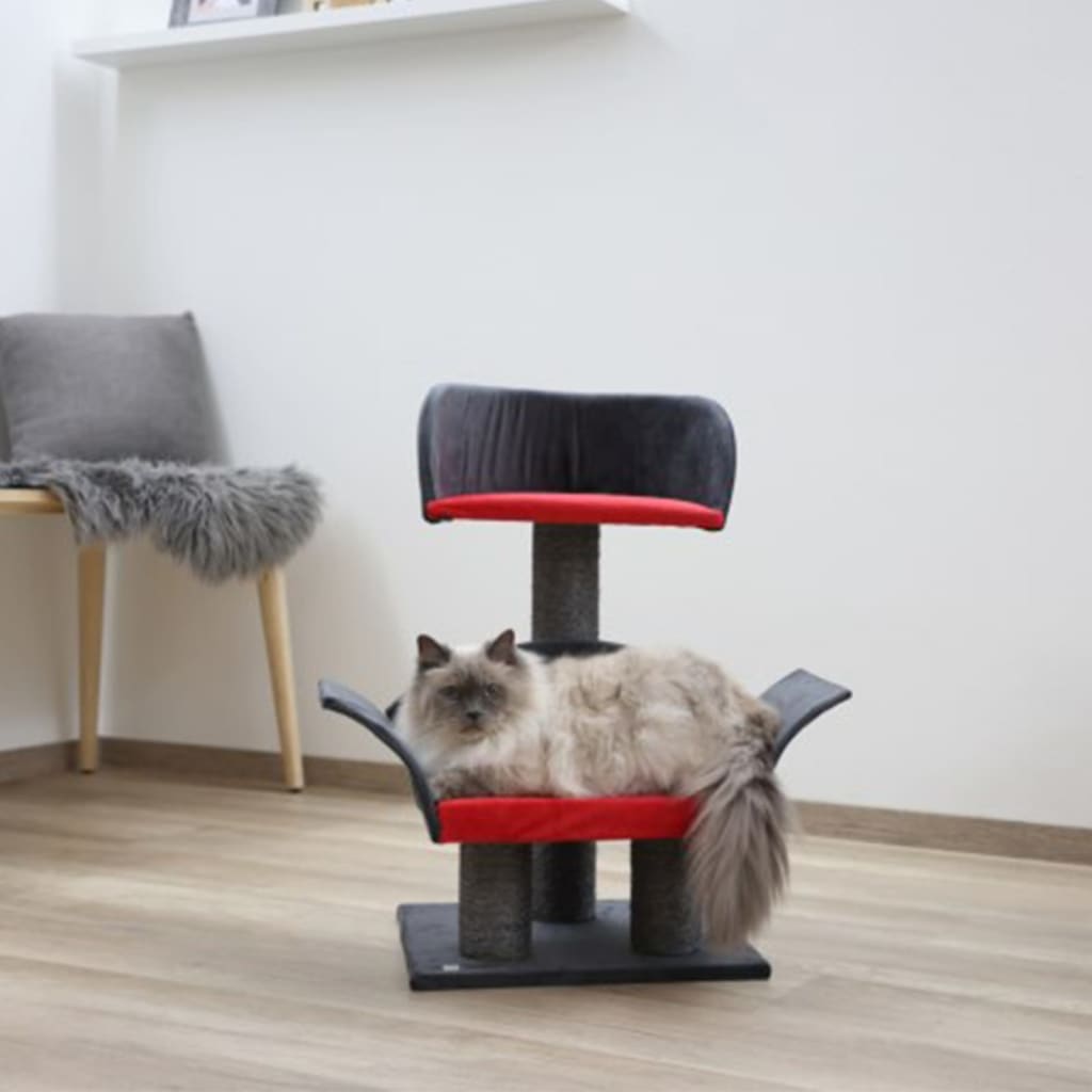 Kerbl Arbre à chats Lounge Deluxe Gris et rouge 81548